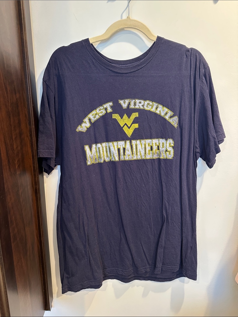 adidas Navy West Virginia Mountaineers Short Sleeve Tee